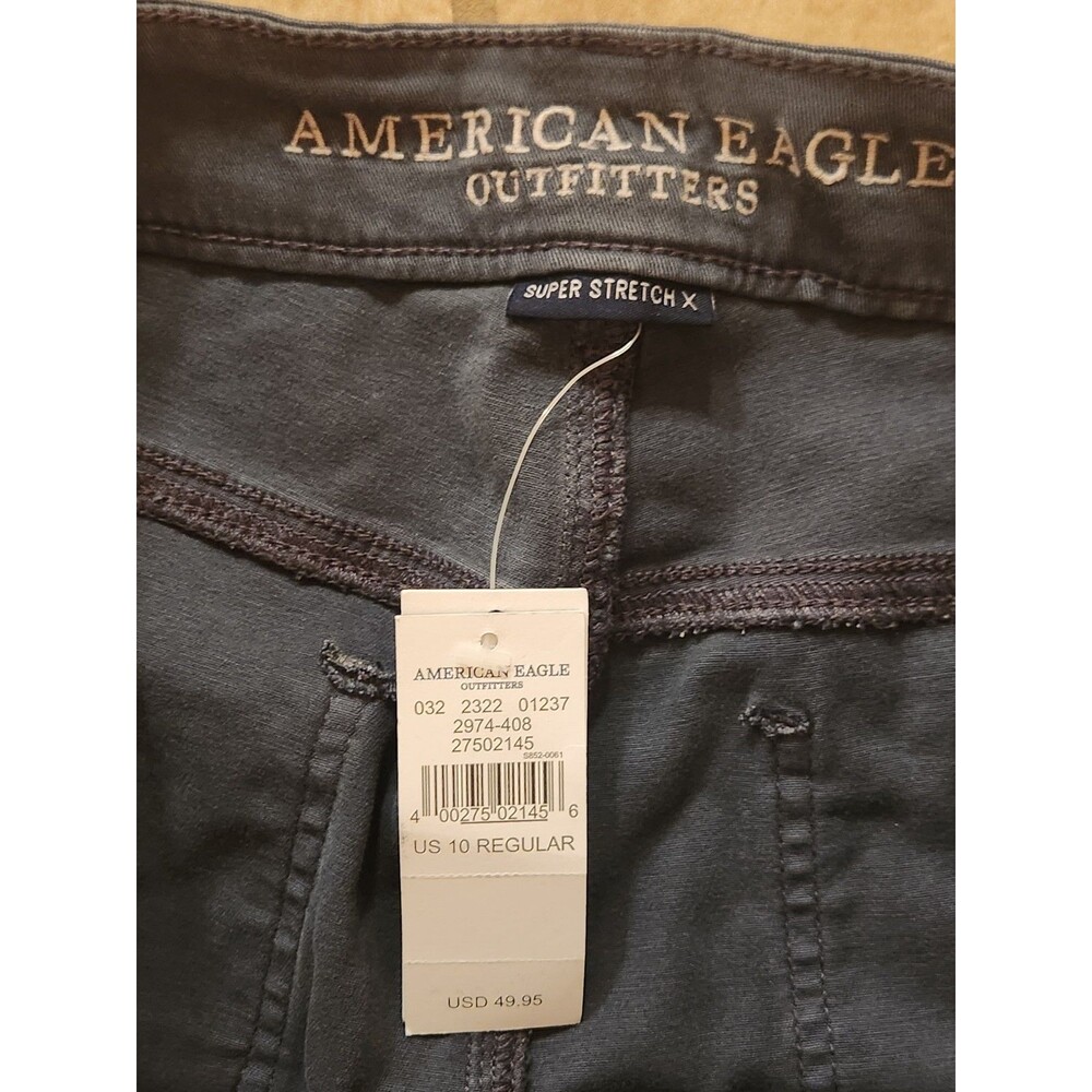 American Eagle Nwt Tomgirl Super Stretch X  Size 10 Regular Pants - Picture 3 of 9